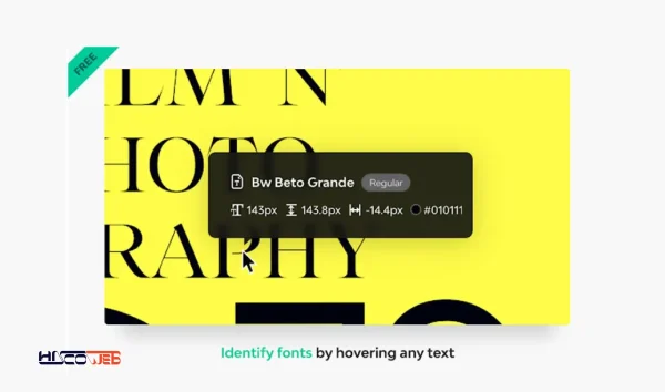 افزونه FontsNinja
