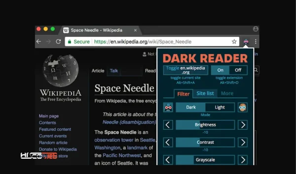 افزونه Dark Reader