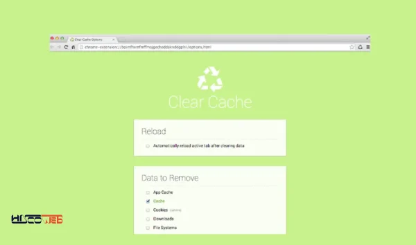 افزونه Clear Cache